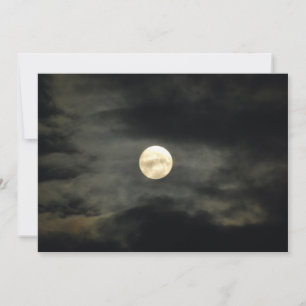 Night Sky - Full Moon and Dark Clouds
