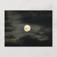 Night Sky - Full Moon and Dark Clouds