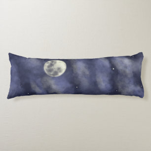 Night sky full moon body cushion