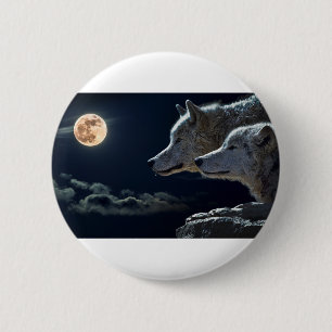 Night Sky Lights Moon Stars Astronomy Space 6 Cm Round Badge