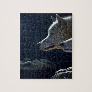 Night Sky Lights Moon Stars Astronomy Space Jigsaw Puzzle