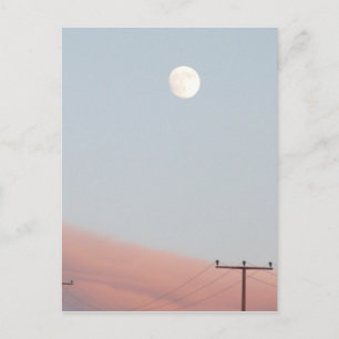 Night Sky Lights Moon Stars Astronomy Space Postcard