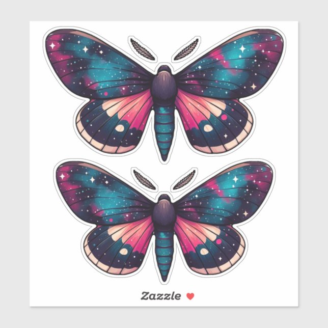 Night Sky Moth - Cosmic Celestial Nebula Space (Sheet)