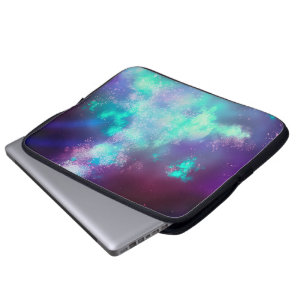 Night Sky Neon Lights Laptop  Bag
