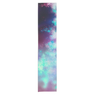 Night Sky Neon Lights Short Table Runner