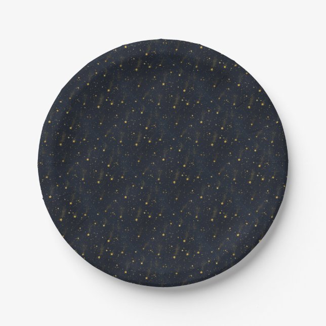 Night Sky Paper Plate (Front)
