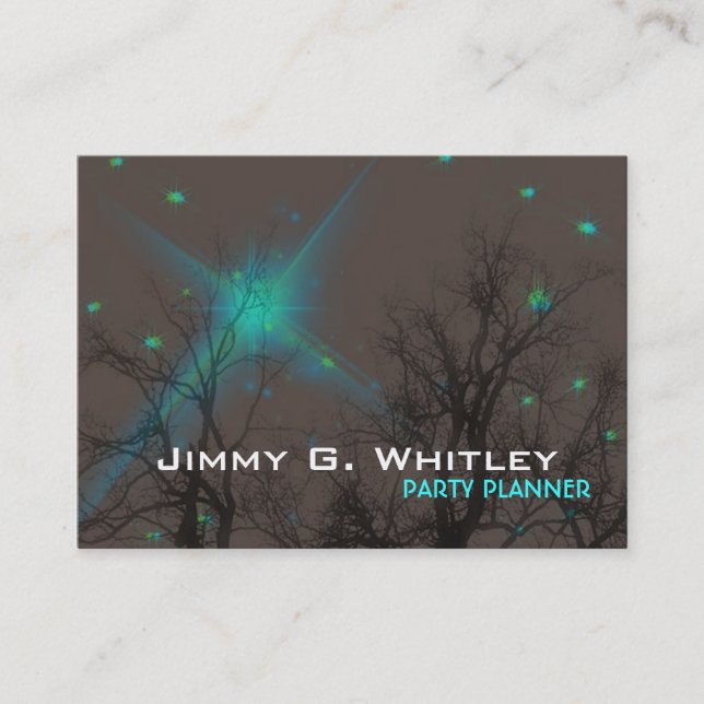 Night Sky - Party planner Card (Front)