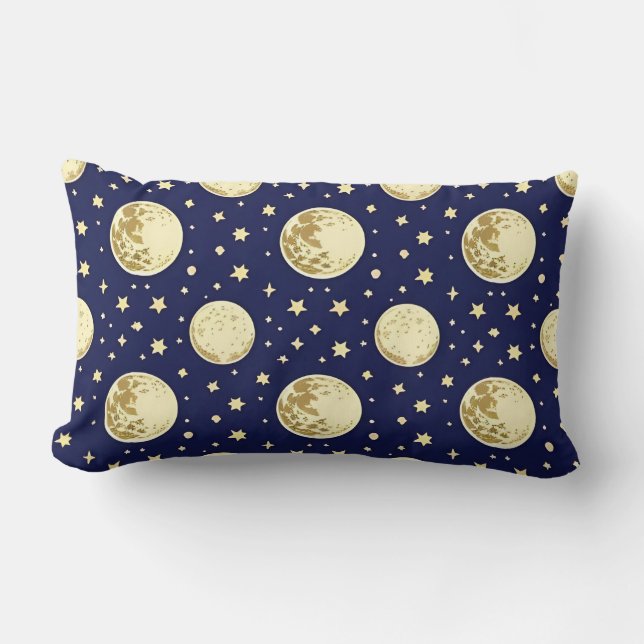 Night Sky Pattern Lumbar Cushion (Front)