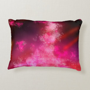 Night Sky Pink Flare Decorative Cushion