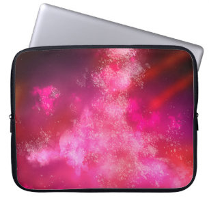 Night Sky Pink Flare Laptop  Bag