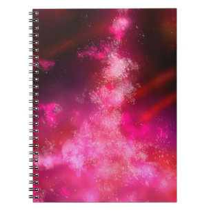 Night Sky Pink Flare  Notebook