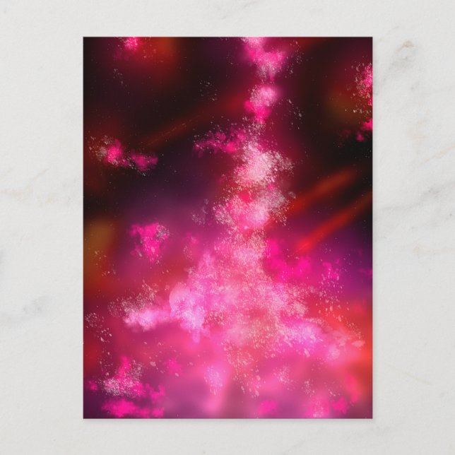 Night Sky Pink Flare Postcard (Front)