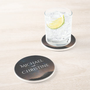 Night sky wedding under the stars coaster