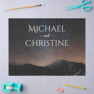 Night sky wedding under the stars tissue paper