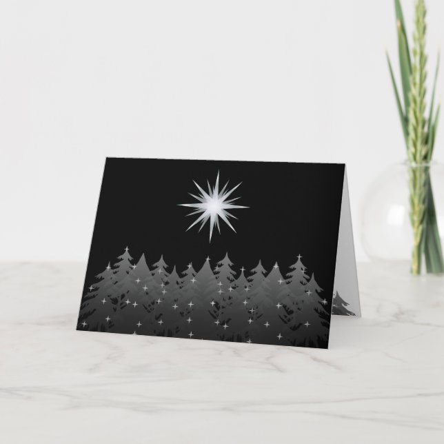 Night Sky White Star Universal Christmas Holiday (Front)