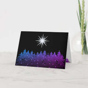 Night Sky White Star Universal Christmas Holiday