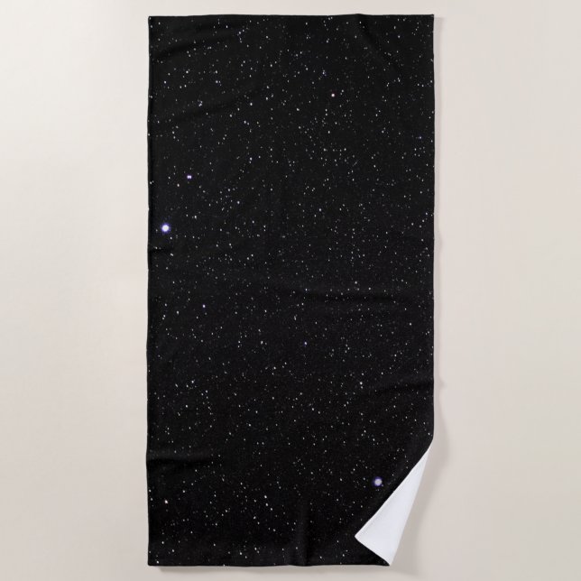 Night Sky with Stars Beach Towel (Front)