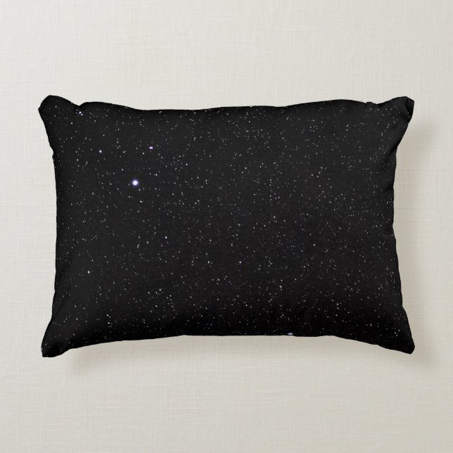 Night Sky with Stars Decorative Cushion (Front)