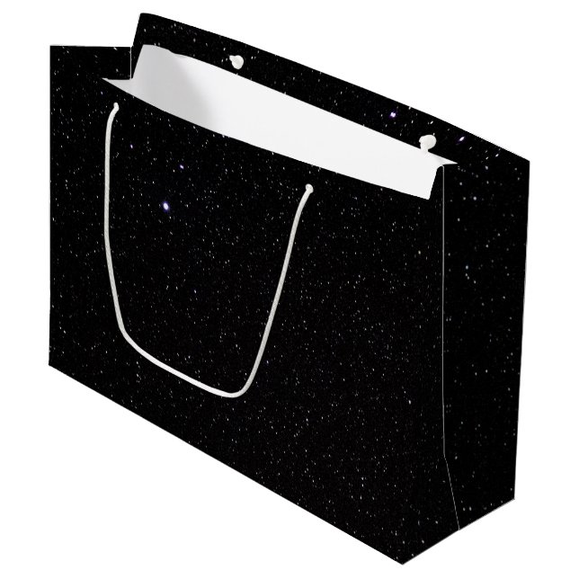 Night Sky with Stars Large Gift Bag (Front Angled)