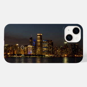 Night Skyline Chicago Pano Case-Mate iPhone 14 Case
