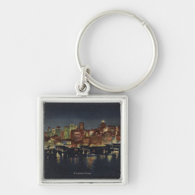 Night Skyline of "The Queen City of the Key Ring (Front)