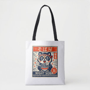 NIGHT SOBA   Japanese Street Food Aesthetic Minima Tote Bag