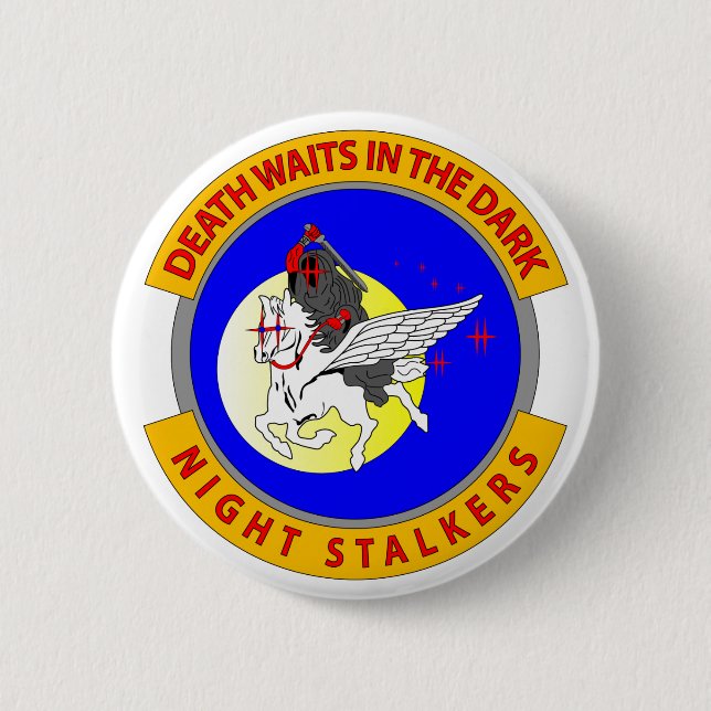 Night Stalkers 6 Cm Round Badge (Front)