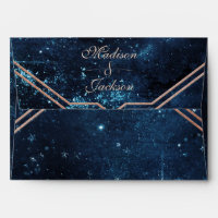 Night Star Sky Celestial Galaxy Wedding Monogram