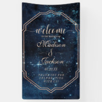 Night Star Sky Celestial Galaxy Wedding Welcome
