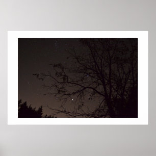 night star sky poster