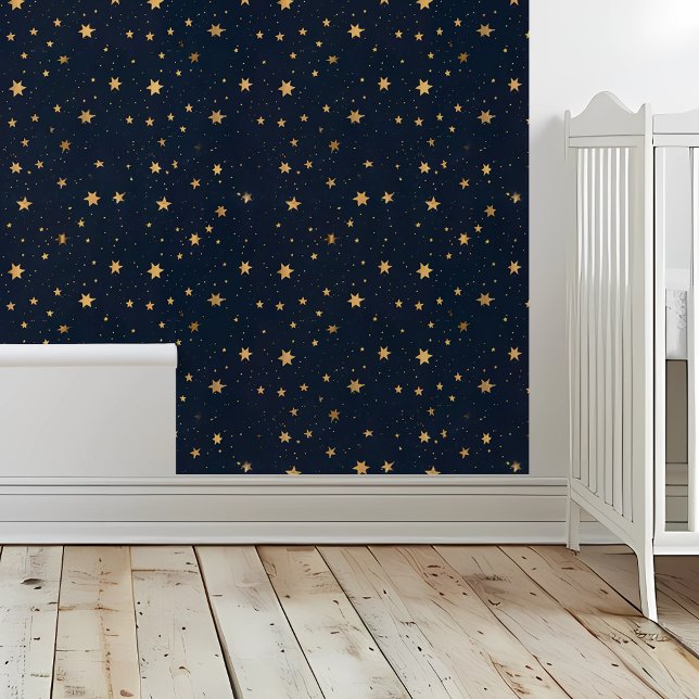 Night Stars navy Blue Ceiling Wallpaper (Creator Uploaded)