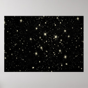 Night stars starry sky heaven poster