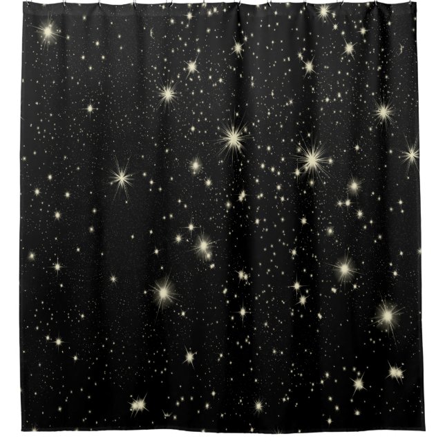 Night stars starry sky heaven shower curtain (Front)