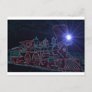 Night Steam Postcard