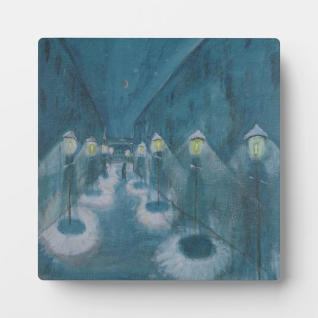 Night Street (Street By Night) (1922) Walter Grama Plaque (Front)