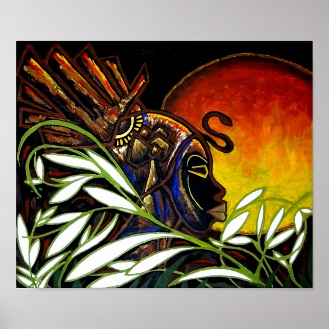 Night Sun by Mansa Pryor Poster (Front)