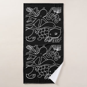 Night Swimming Bath Towel