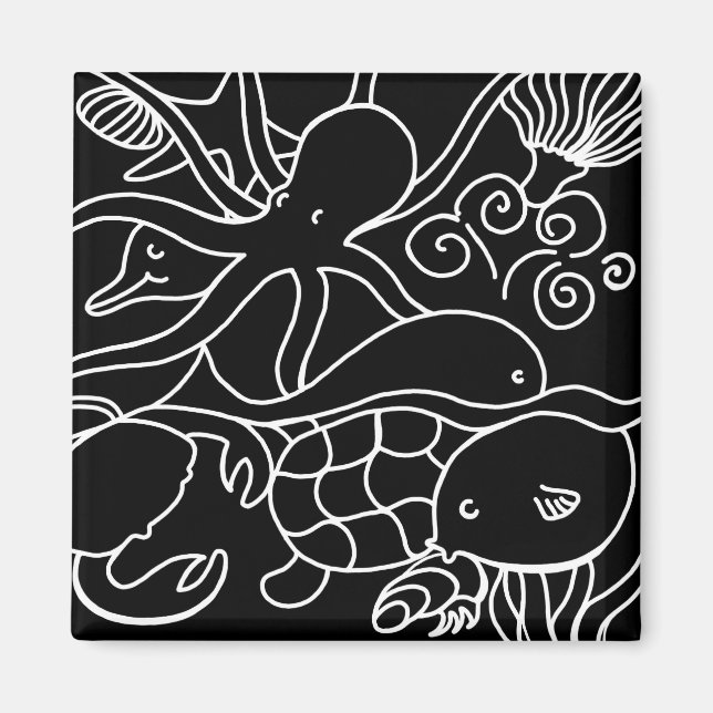 Night Swimming Magnet (Front)