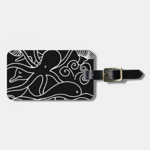 Night Swimming Personalised Luggage Tag