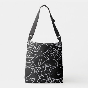 Night Swimming Personalised Tote Bag