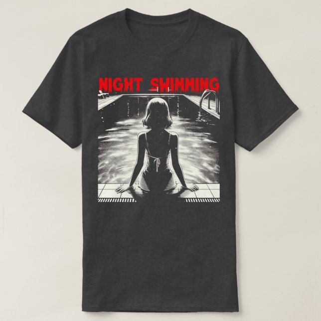 Night Swimming T-Shirt (Design Front)