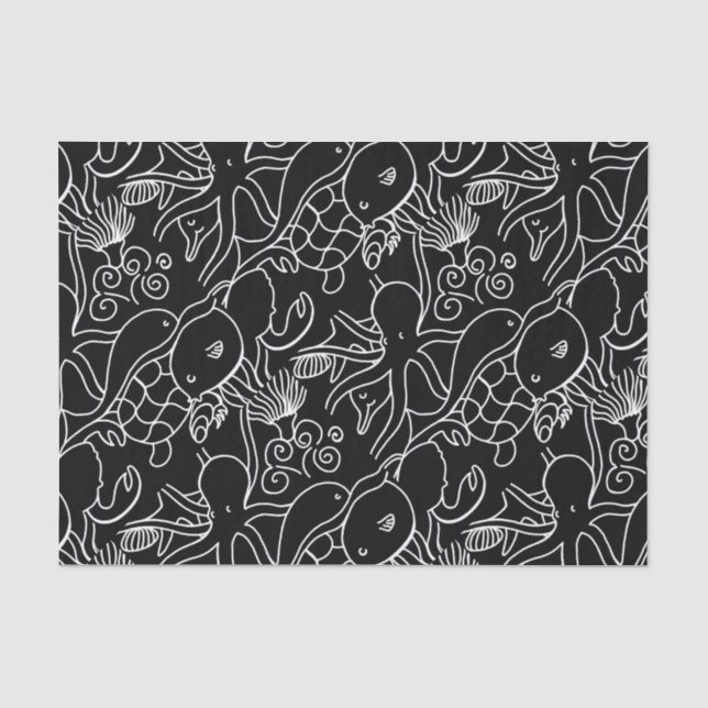 Night Swimming Tissue Paper (Front)