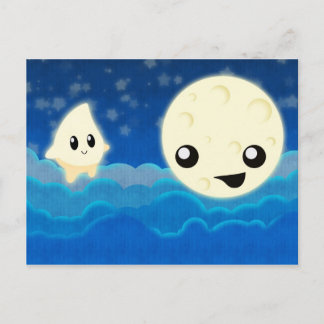 Night Tales Moon and Star Postcard