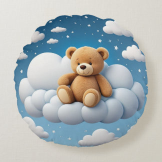 night time friend round cushion