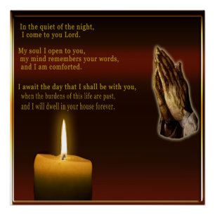 NIght time prayer poster