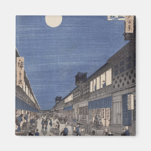 Night time view of Saruwaka Street Magnet