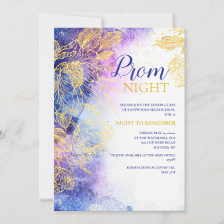 Night to Remember Prom Invitation