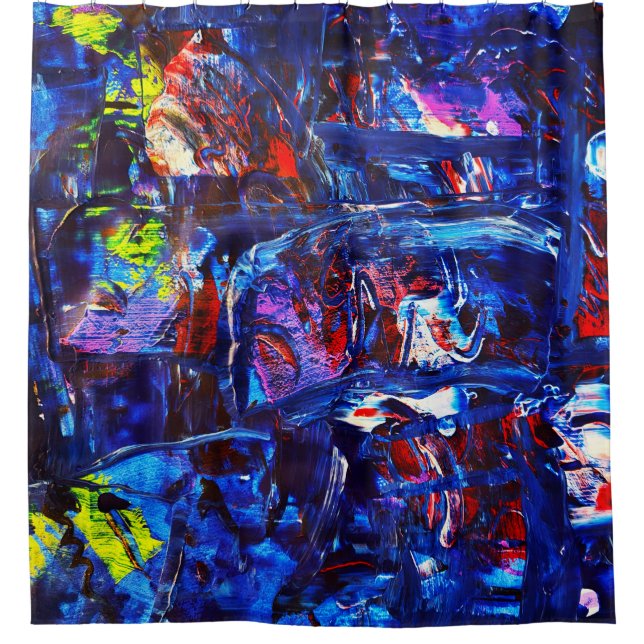 Night town shower curtain (Front)