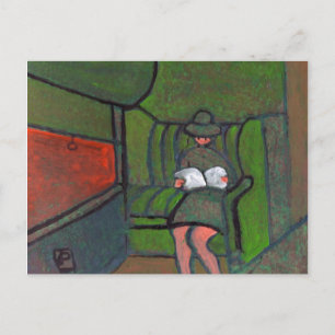 Night train postcard