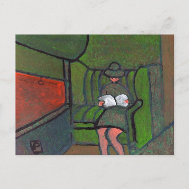 Night train postcard (Front)